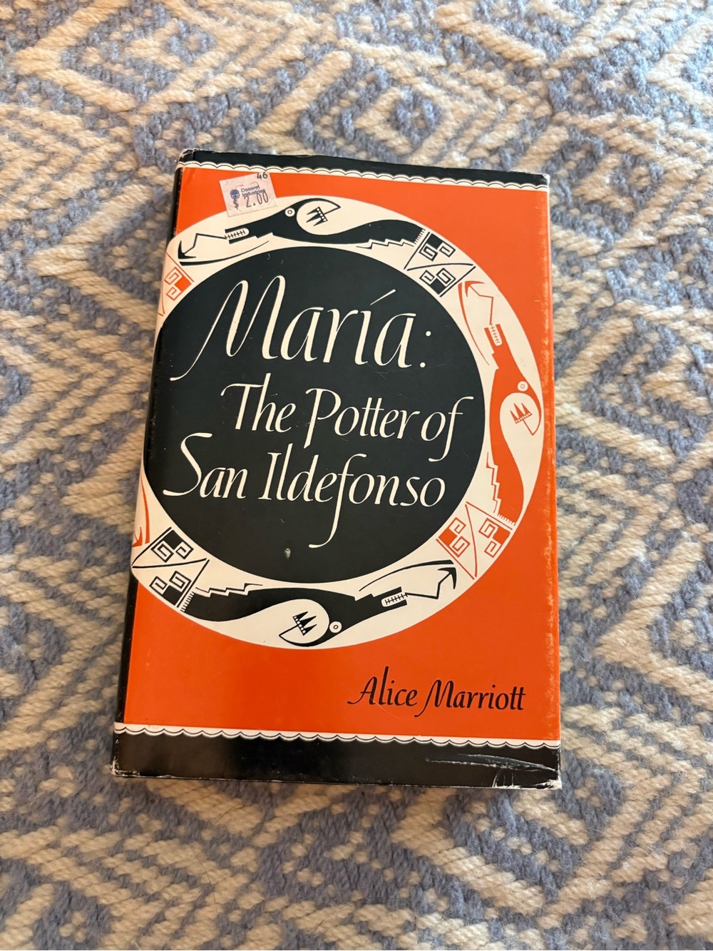 Maria: The Potter of San Ildefonso by Alice Marriott - Orange & Black Cover